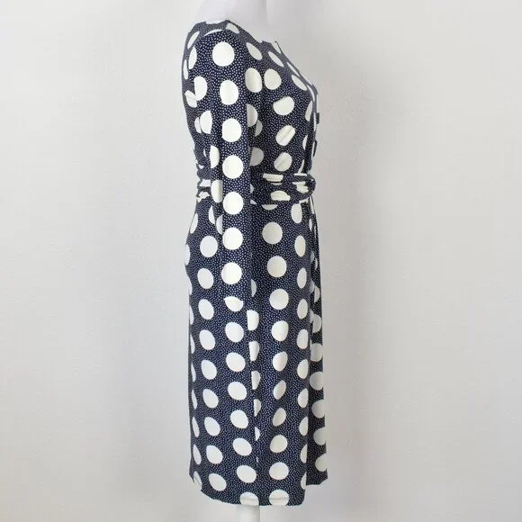 Boden Michelle Jersey Dress Polka Dot - 6 - Picture 6 of 9